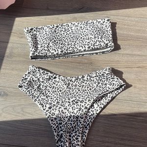 cheetah print bathing suit super comfy